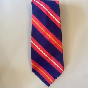 Blue Red Yellow White Stripped Ralph Lauren Rep Tie